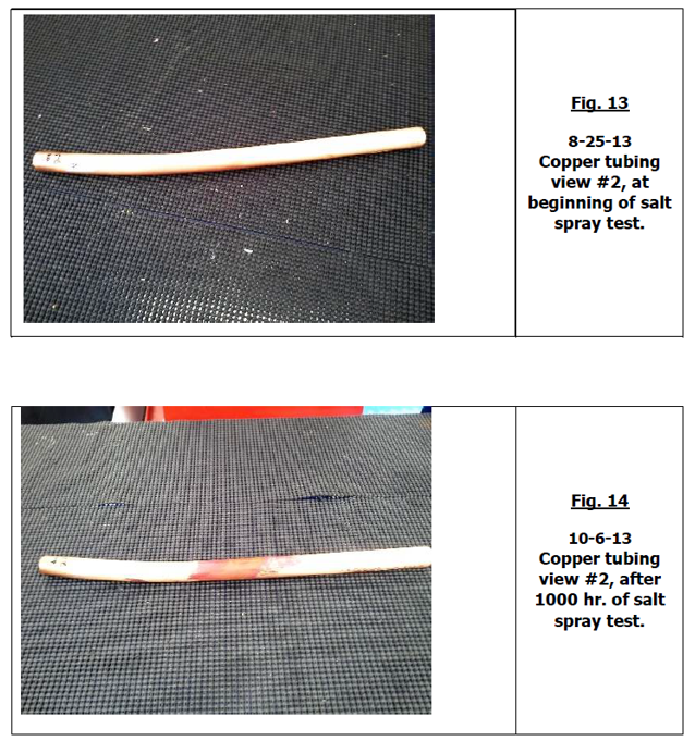 Copper Tubing at Beginning of Salt Spay Test  — Virginia Beach, VA — Hybrid Coatings, LLC