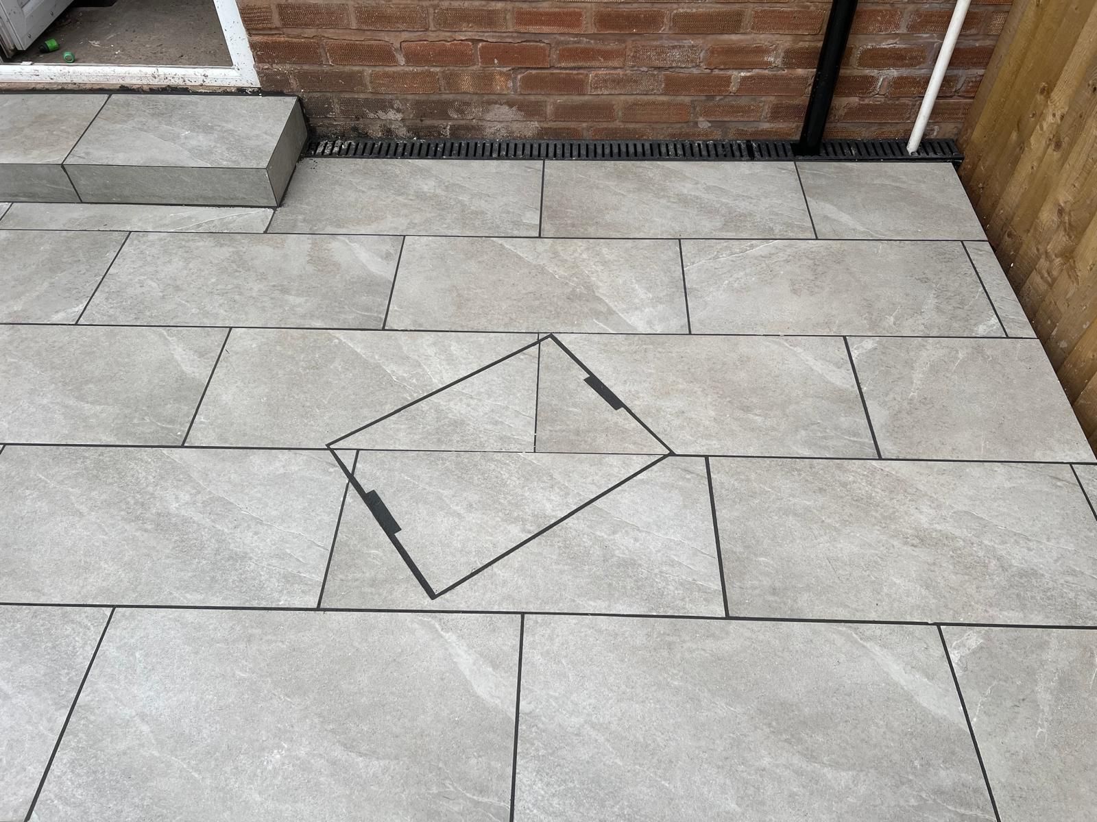 Porcelain patio