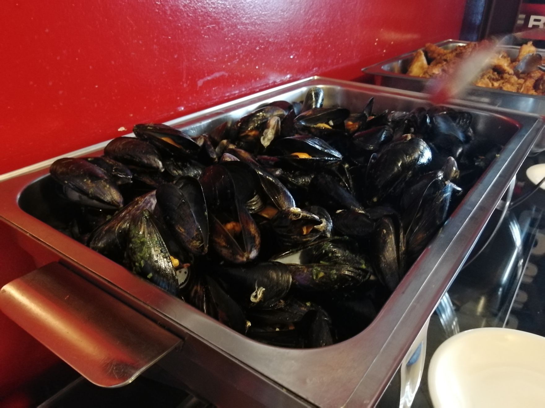 Buffet con cozze