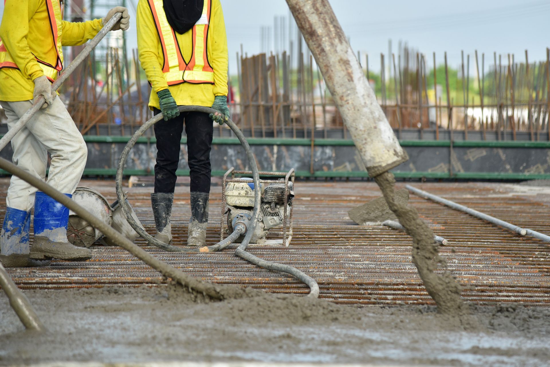 A Group of Construction Workers Are Working on A Concrete Floor | Penrith, NSW | Johnson's Concrete