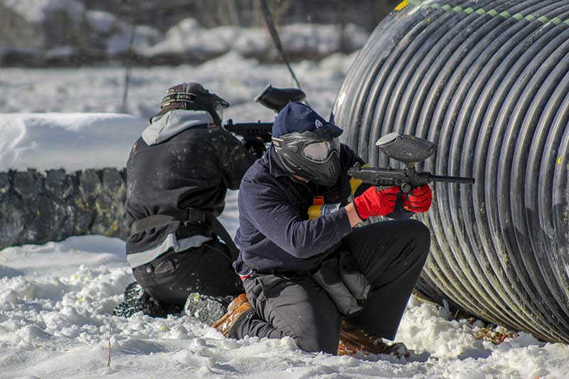Paintball in Winter