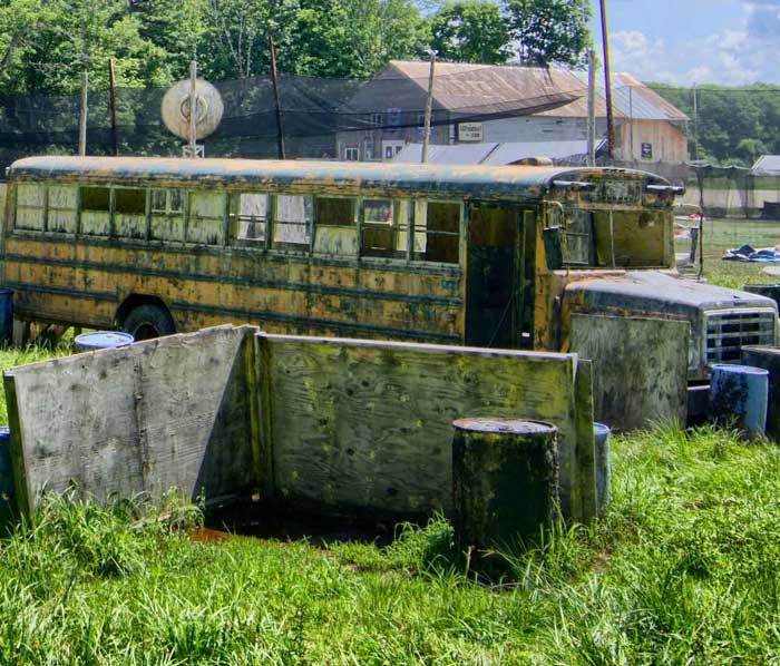 Urban Village Field - Downed School Bus
