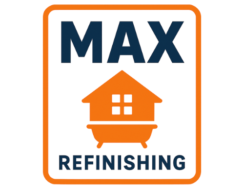 Logo for Max Refinishing featuring 
