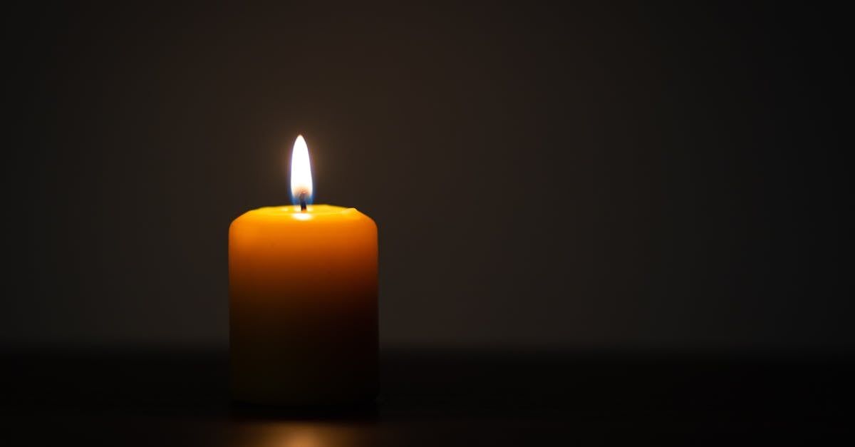 Candle with a dark background