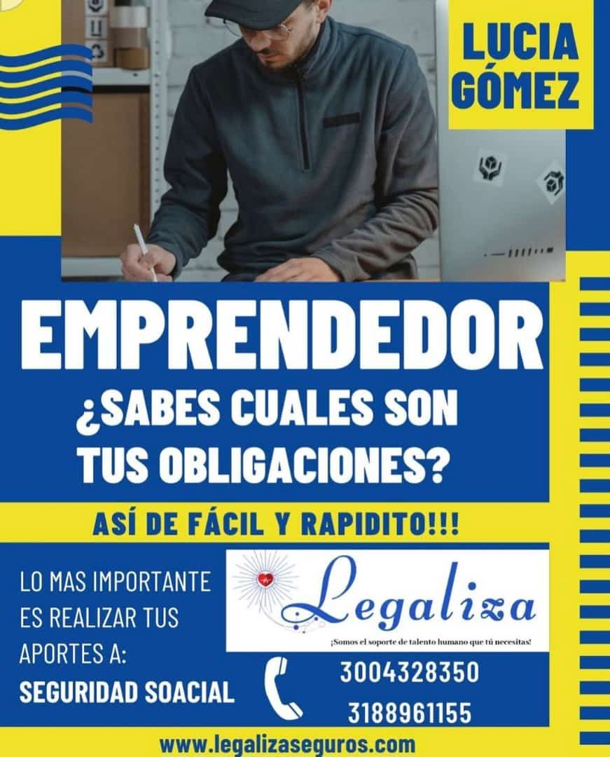 Un anuncio de Lucía Gómez muestra a un hombre escribiendo en un trozo de papel.