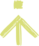 Upward-pointing yellow arrow with a small box above it.