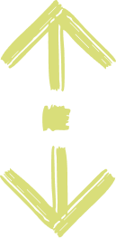 Yellow upward and downward arrows with a small square between them.