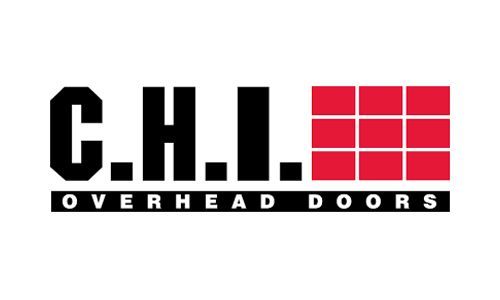 A c.h.i. overhead doors logo on a white background