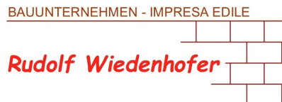 Logo per Rudolf Wiedenhofer Bauunternehmen (impresa di costruzioni).