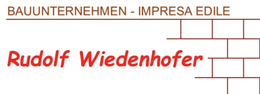 Logo per Rudolf Wiedenhofer Bauunternehmen (impresa di costruzioni).