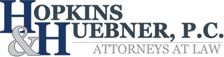 The logo for the law offices of hopkins & hubner p.c.