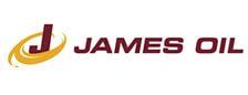 A logo for james oil is shown on a white background.