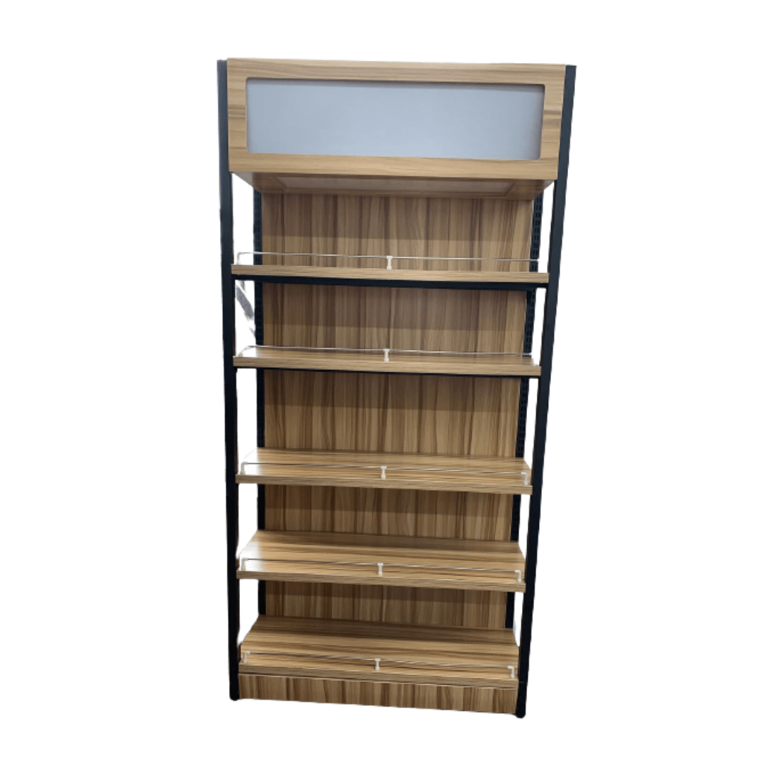 מידוף מעץ לחנויות