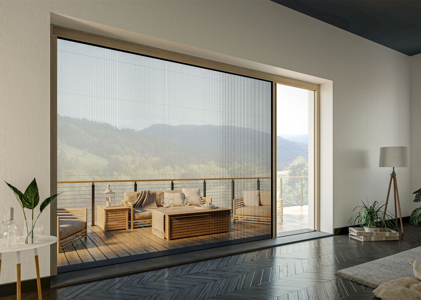 Zanzariera plissettata