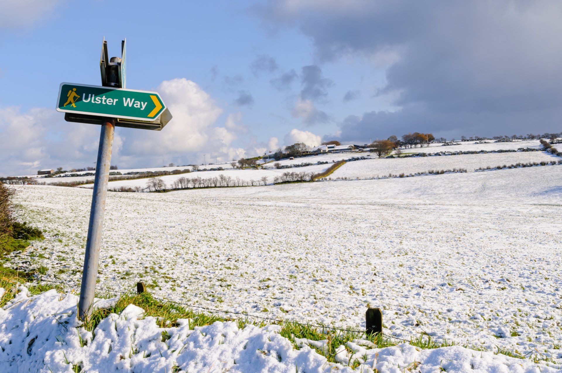 A sign post for the Ulster Way