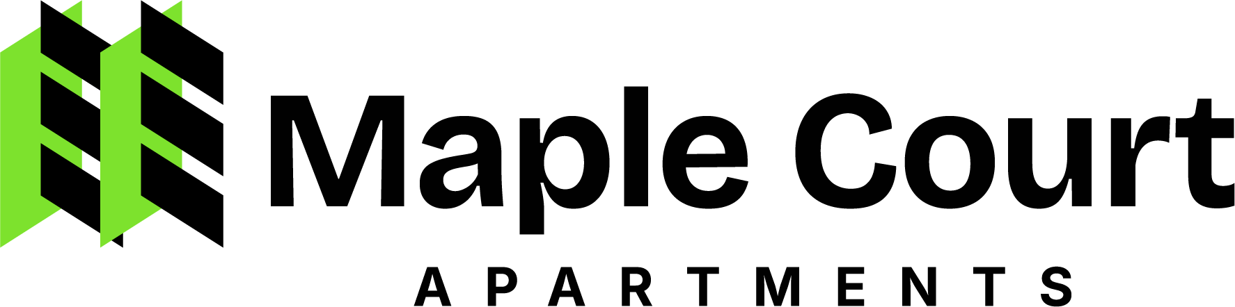 Maple Court Apartments main logo on white background