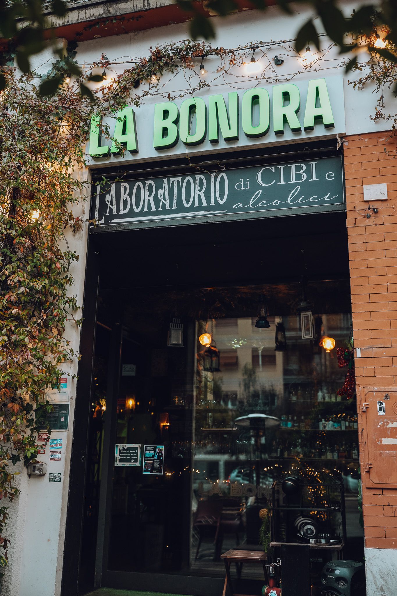 Ingresso del ristorante