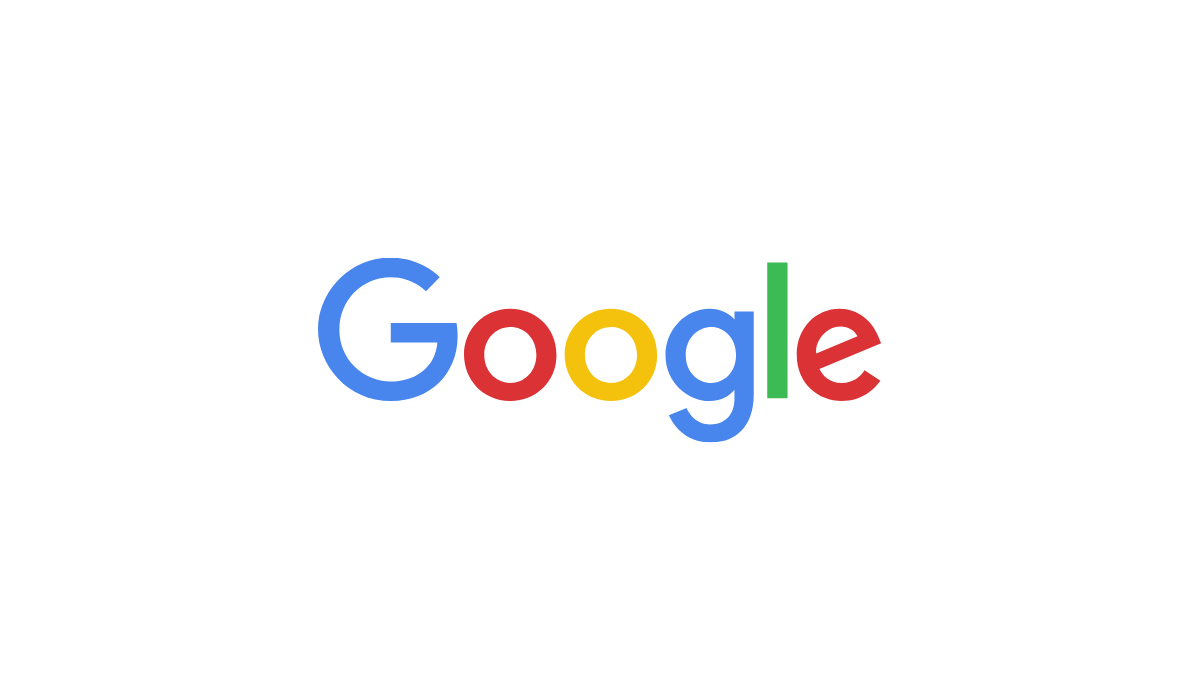 The google logo is on a white background.