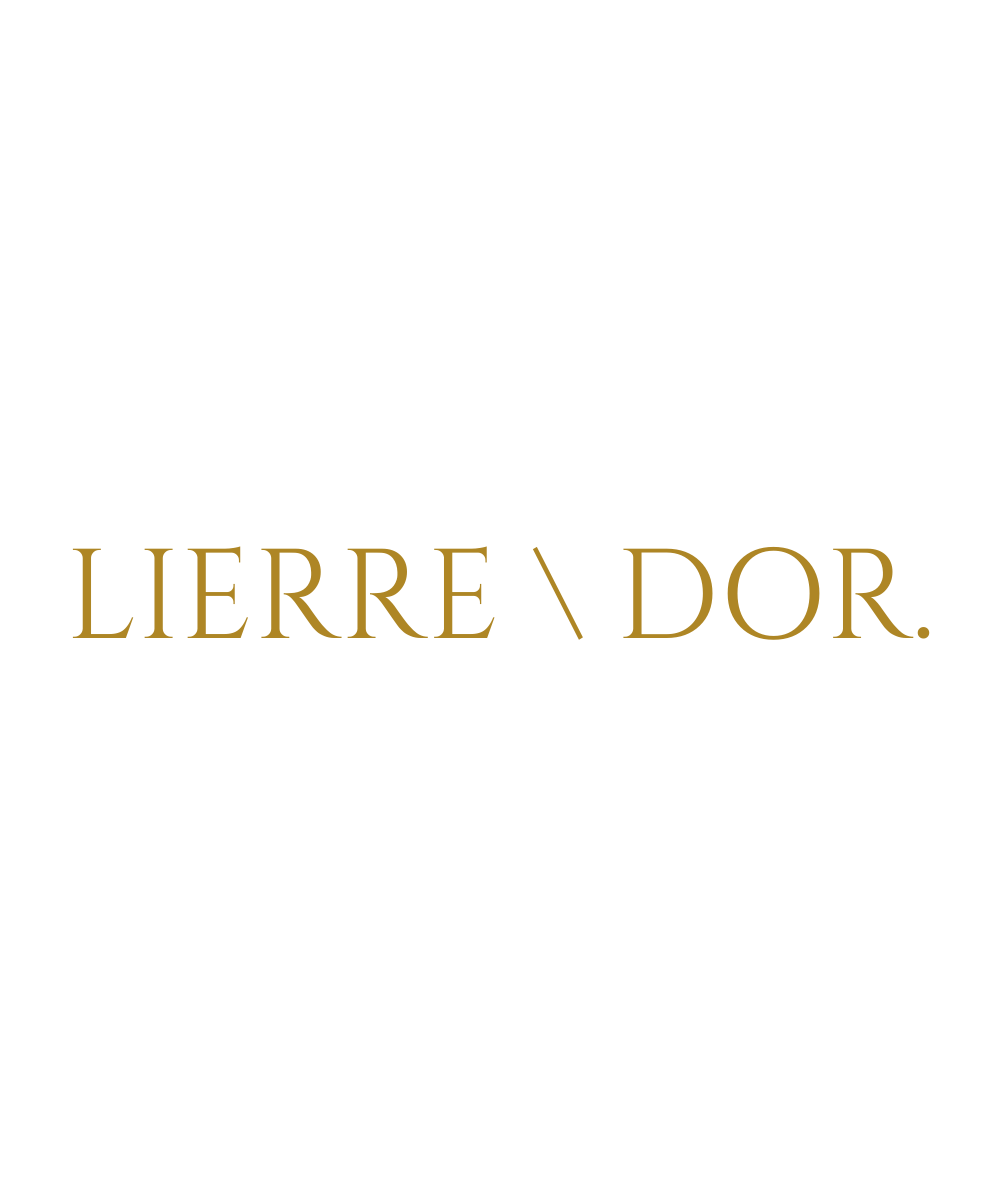 The logo for lierre dor is a gold logo on a white background.