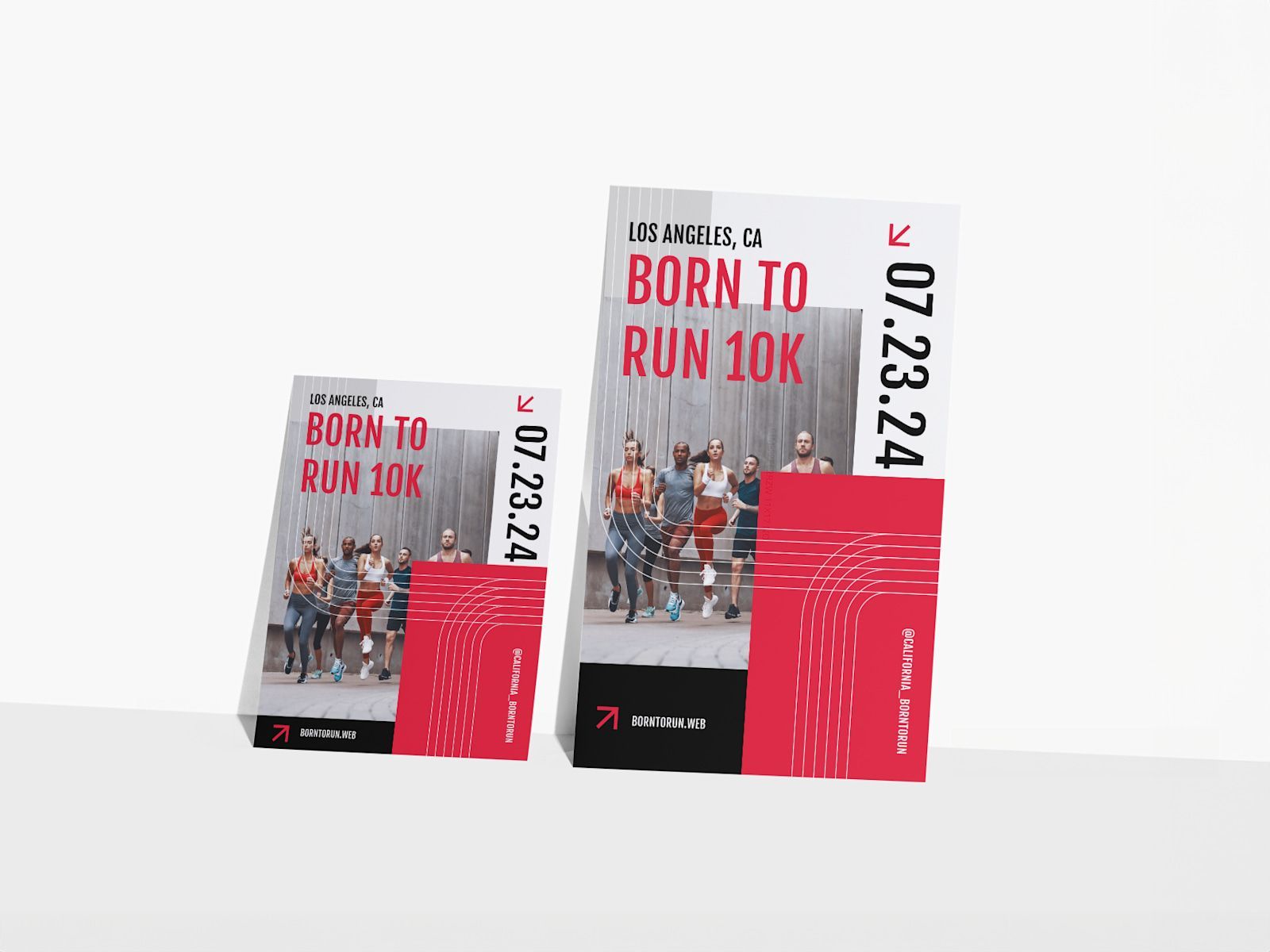 A book titled born to run 10k is sitting on top of a table.