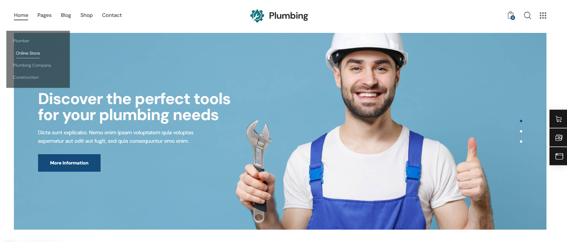 A man is holding a wrench and giving a thumbs up.