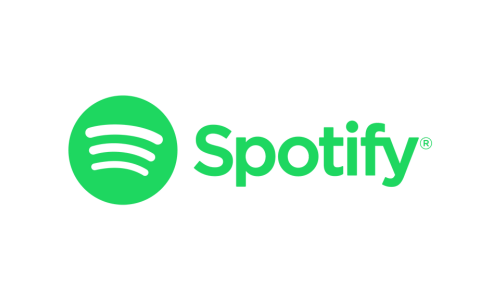 The spotify logo is green and white on a white background.