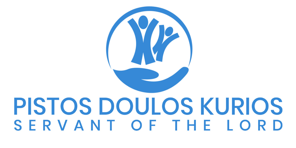 A logo for pisto doulos kurios servant of the lord