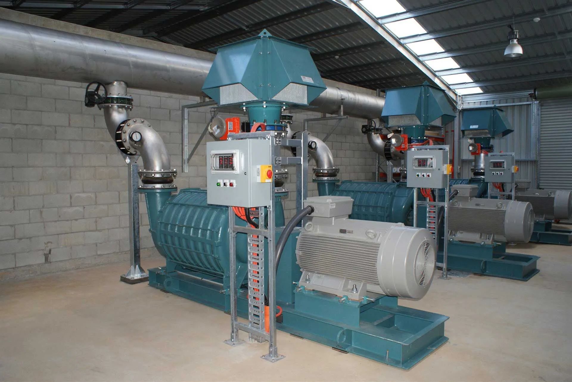 Industrial Blower Equipment Inside a Building — A & J Electrical Contractors in Armidale, NSW