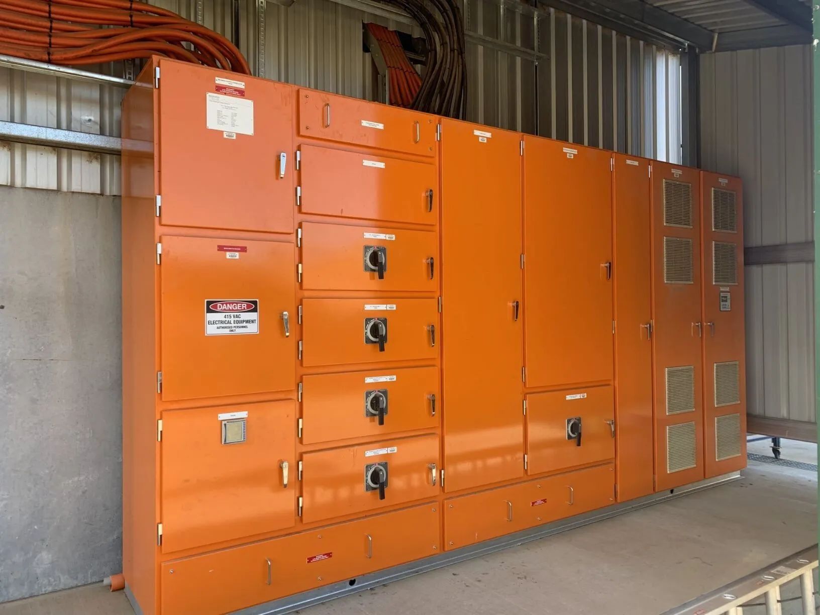 Orange Electrical Control Panel — A & J Electrical Contractors in Gunnedah, NSW