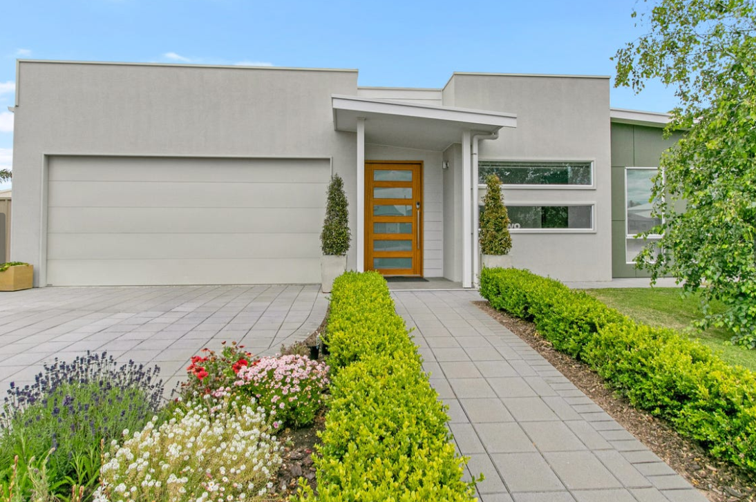 New Home Front Door View — Adelaide, SA — Coastal Living by Design