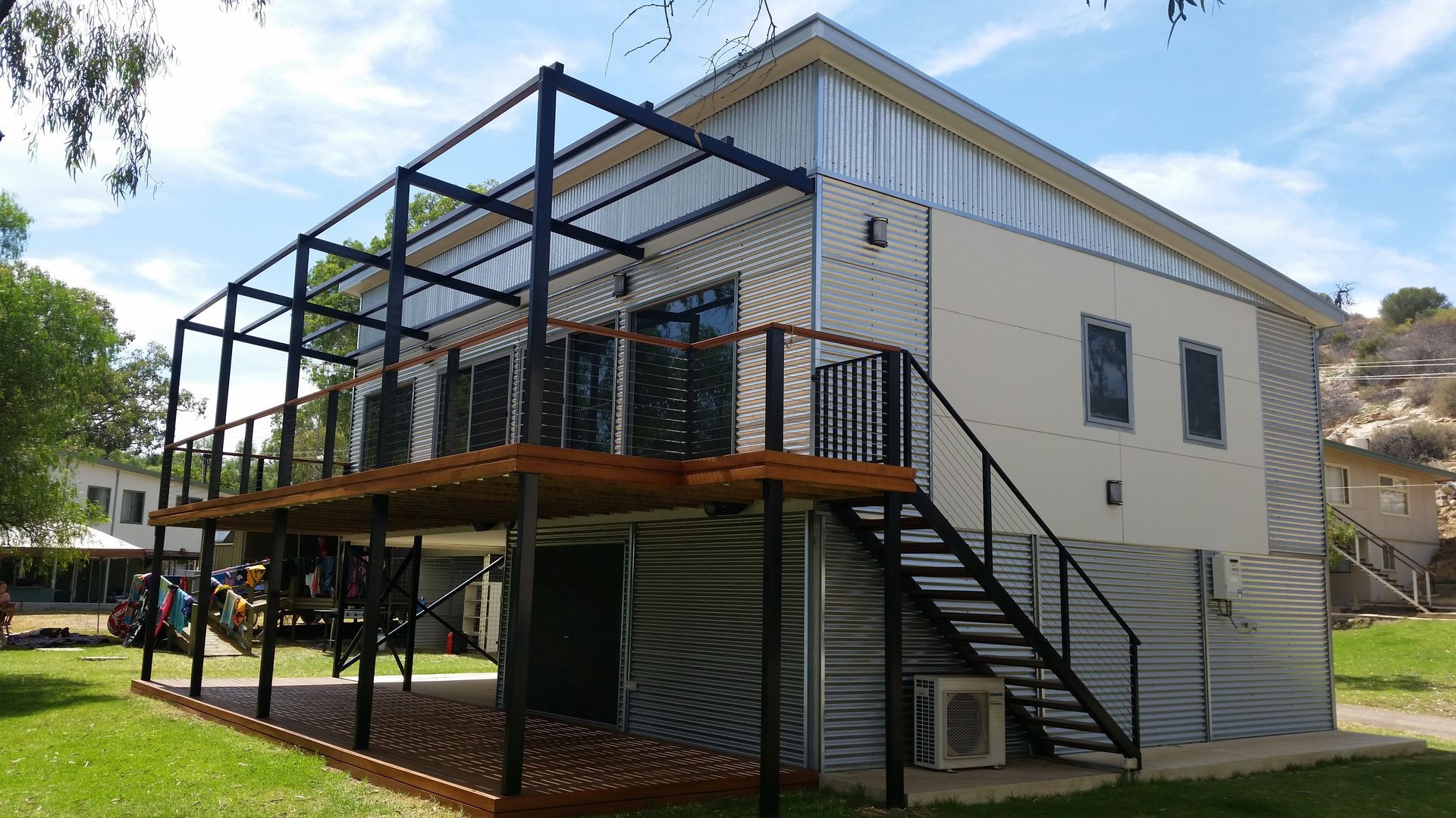 River Shack Side Stair View — Adelaide, SA — Coastal Living by Design