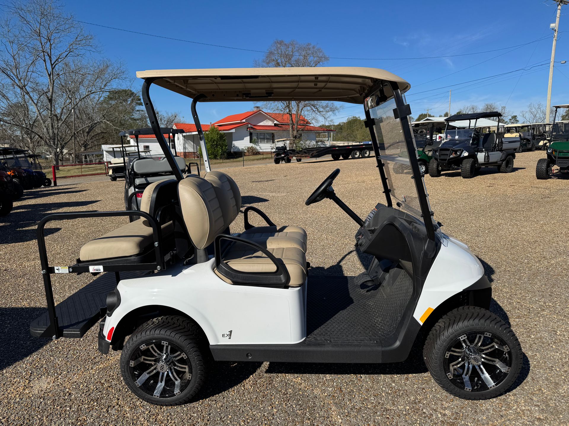 New 2025 EZGO EX1 White