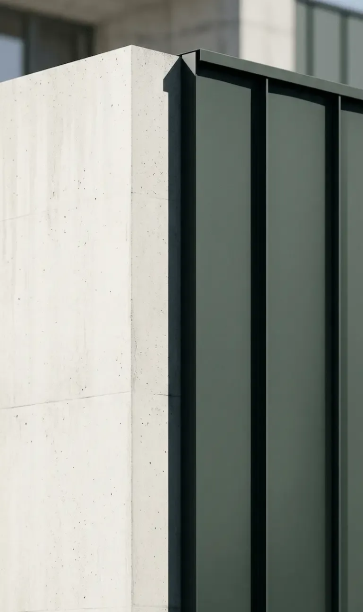 A person in a dark green sleeve writes with a pen on a document titled 