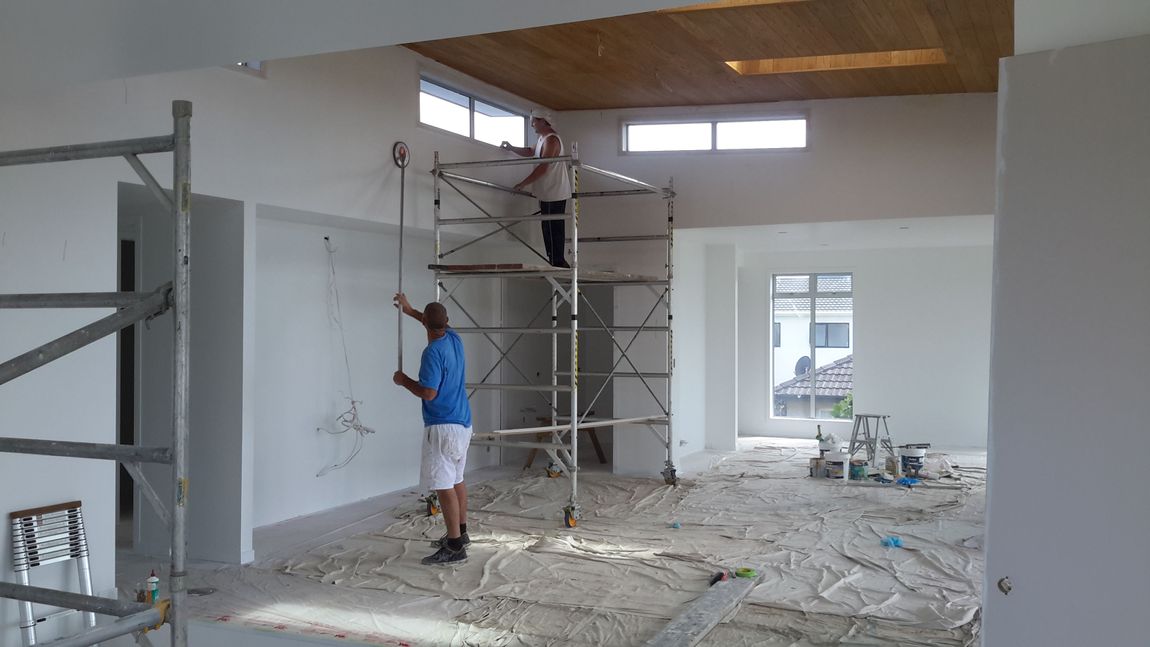 Painting the complete interior of a brand new house by Wayne Webb Painters