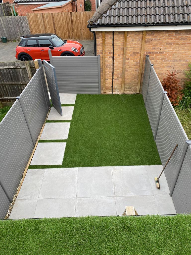 Artificial Grass Leicester - artificial grass installation in Wigston Leicester