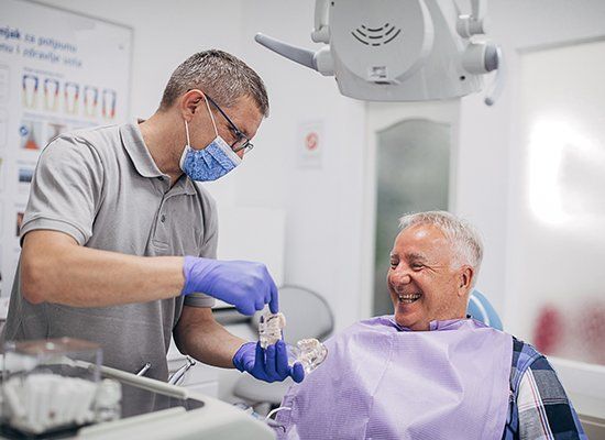 Happy Man And Dentist — Strasburg, PA — Strasburg Dental Care