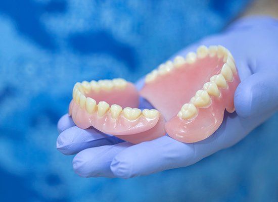 Holding Dentures — Strasburg, PA — Strasburg Dental Care