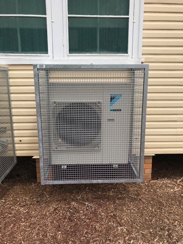 Air Conditioning Unit Enclosed — Level Electrical & Air In Taminda, NSW