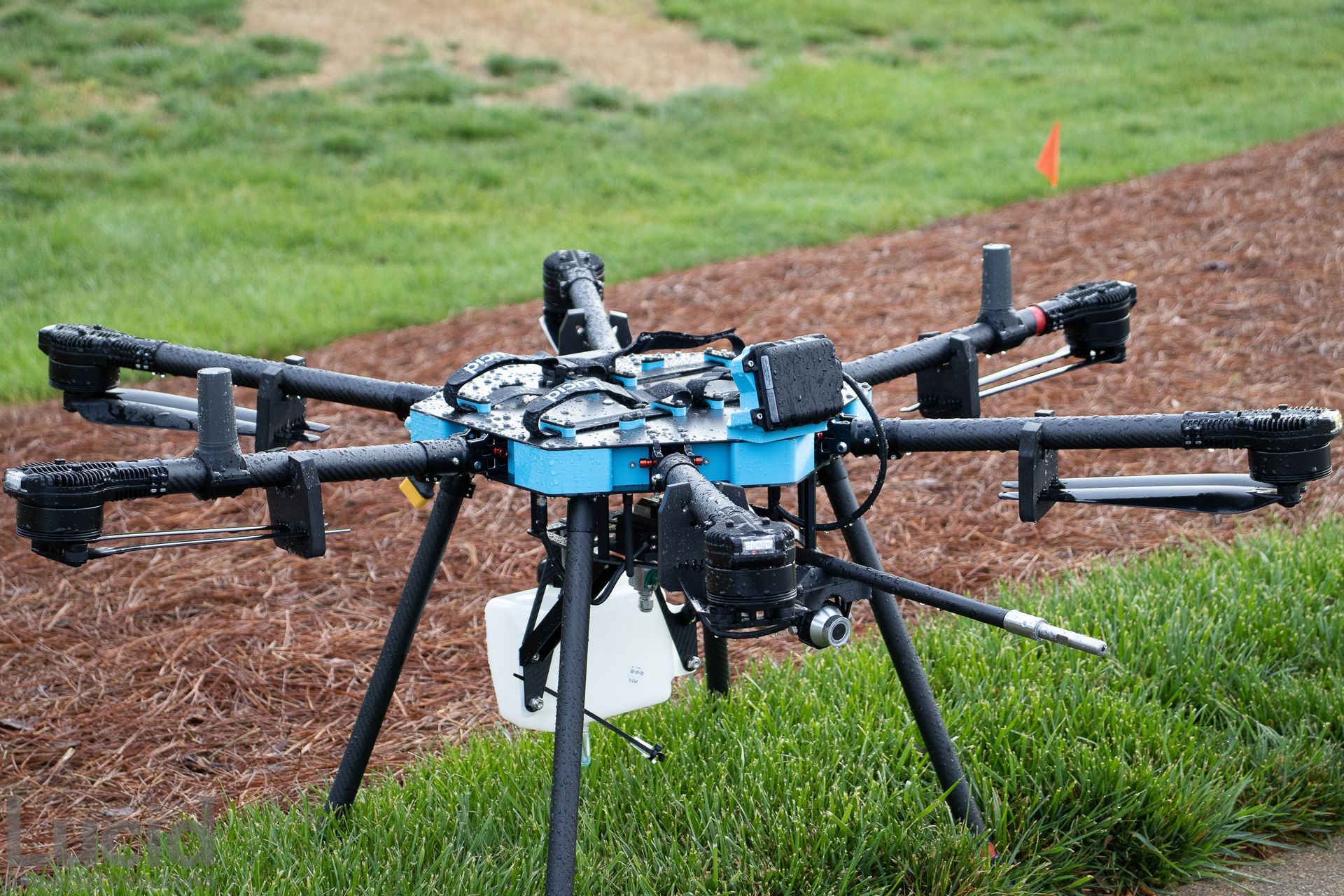 Volare Services Group drone for washing windows, cleaning buildings, apartments, stadiums, arenas, hospitals, schools, universities.