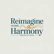 A logo for reimagine home harmony renovations