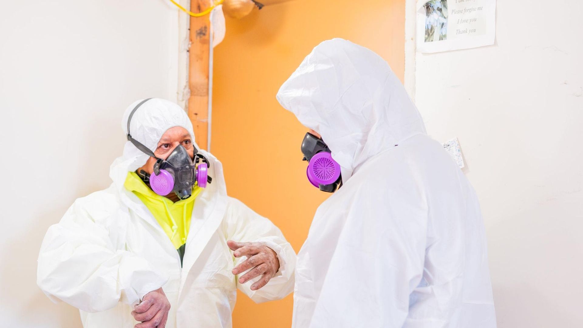 Safe management of asbestos in new home