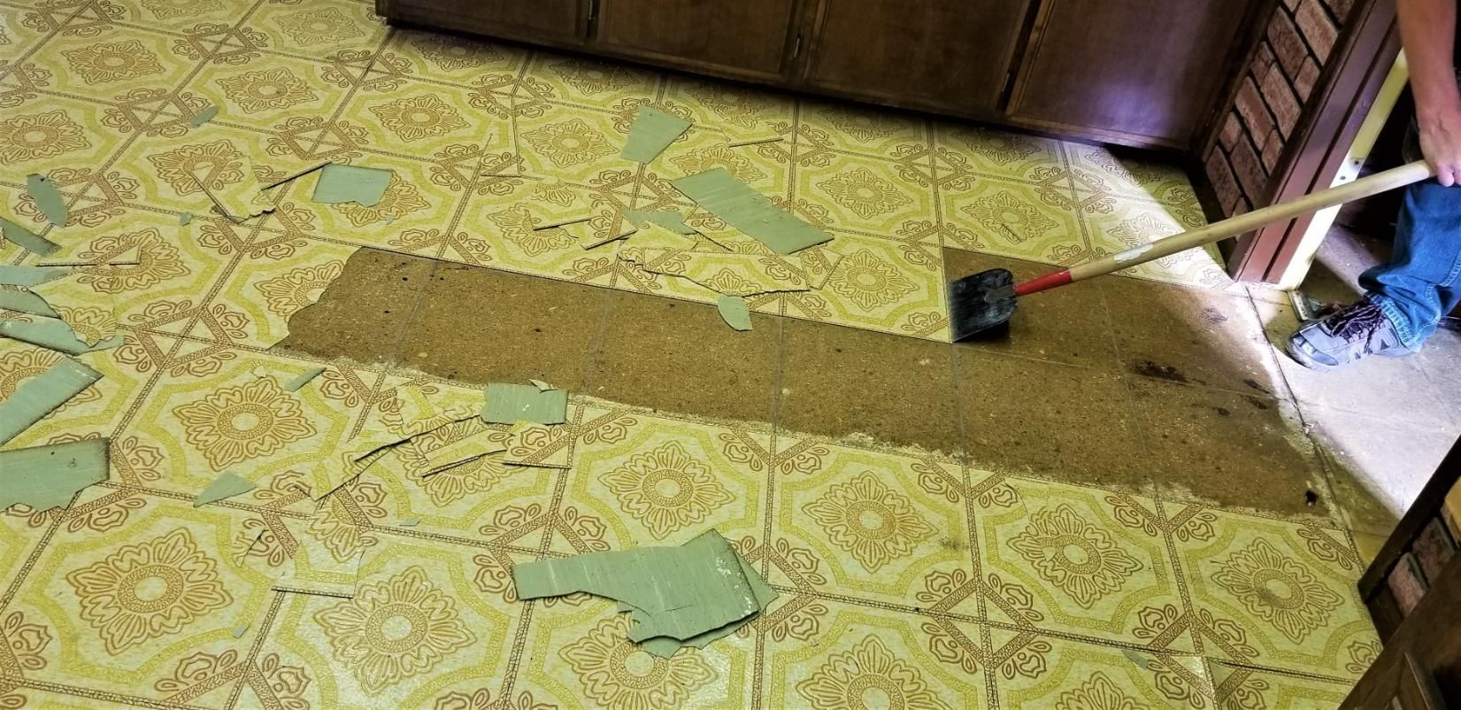 vinyl floor tiles containing asbestos