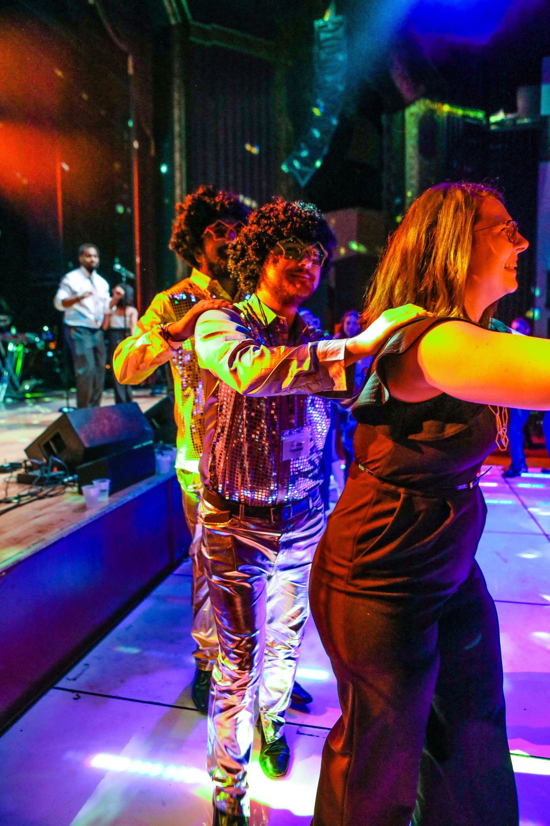 Disco party does the train with Mainstreet Soul playing hits