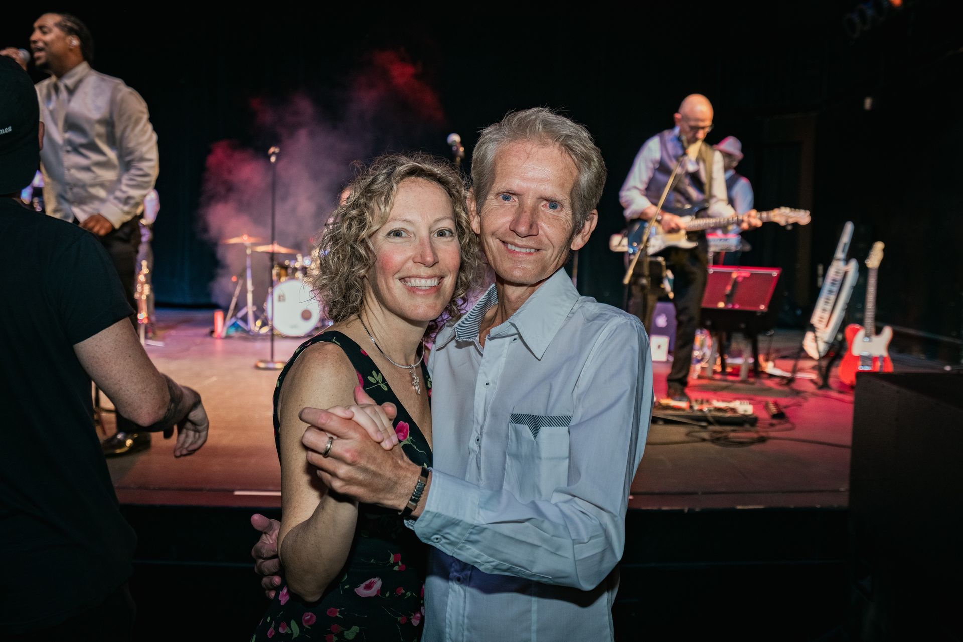 Gary & Chris posing in front of Mainstreet Soul while playing Motown music