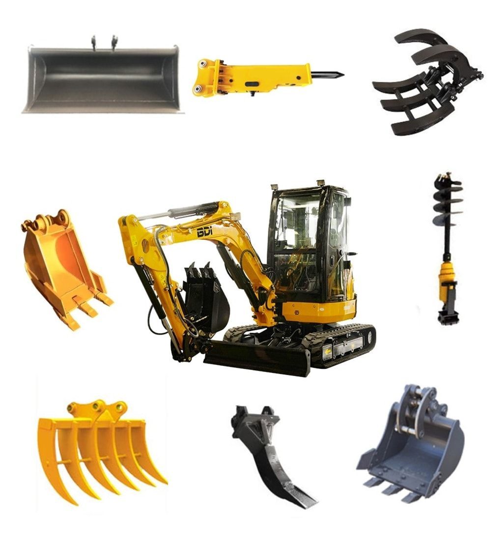 Different Attachments we rent