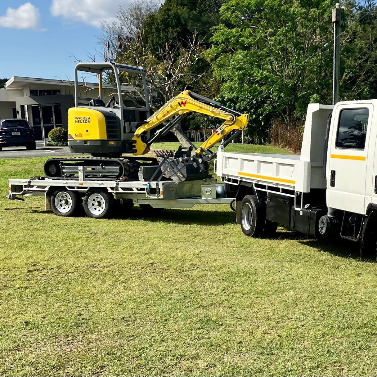 Mini Excavator and Tipper Combo Hire