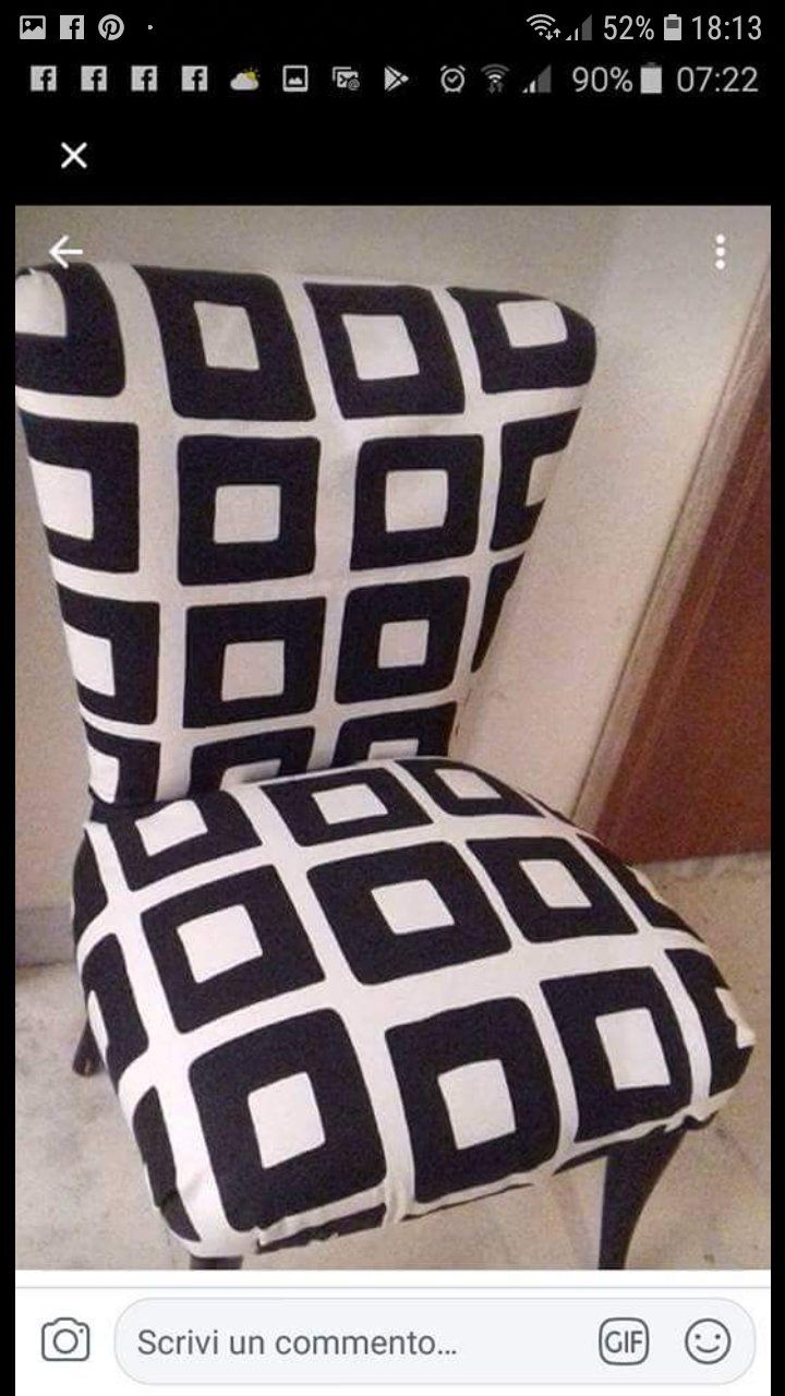 Poltroncina con stoffa personalizzata