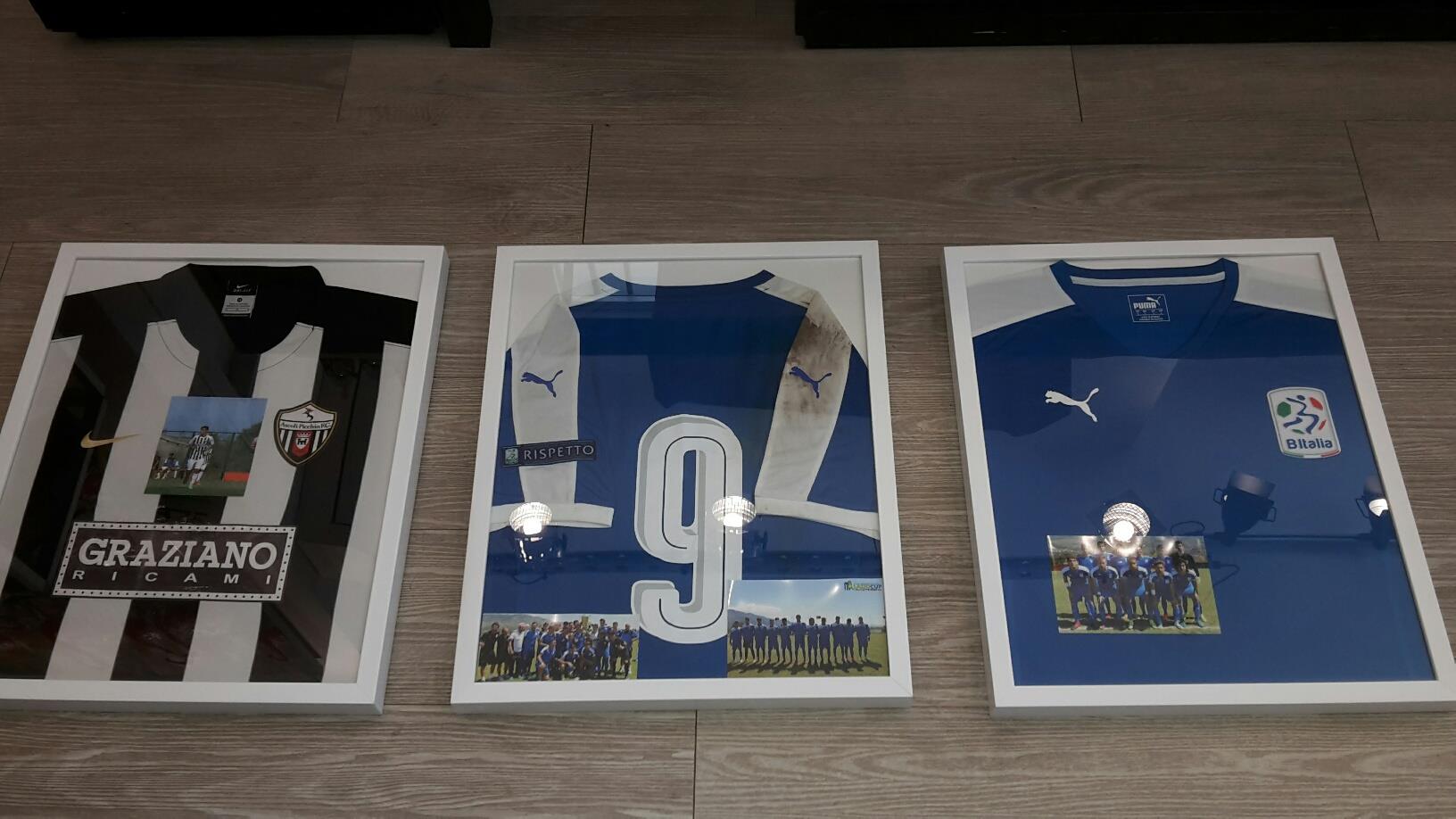 Magliette da calcio incorniciate