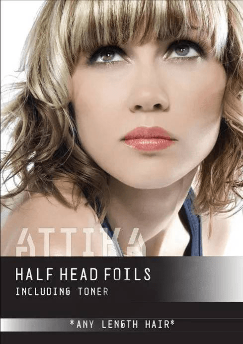 Half head foils services including toner