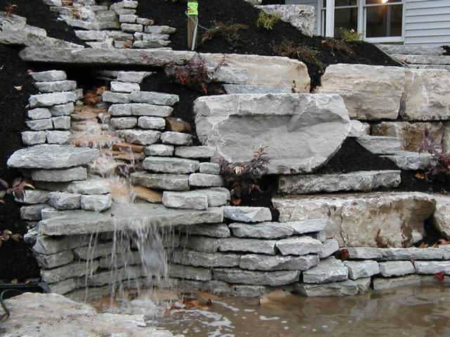 Patio Stone With Waterfall Slide — Cincinnati, OH — Western Hills Builders Supply Co.